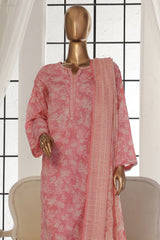 Bin Saeed Stitched 3 Piece Exc Printed Lawn Vol-02 Collection-SM-1713-Pink