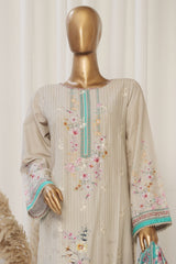 Bin Saeed Stitched 3 Piece Exclusive Emb Lawn Collection'2025-SM-1814-Skin