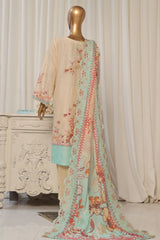 Bin Saeed Stitched 3 Piece Exclusive Emb Lawn Collection'2025-SM-1816-Skin