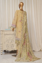 Bin Saeed Stitched 3 Piece Exclusive Emb Lawn Collection'2025-SM-1820-Skin