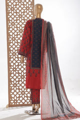 Bin Saeed Stitched 3 Piece Exclusive Printed Lawn Vol-03 Suit-SM-1844-Blue