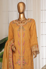 Eid Ki Khushiyan by Bin Saeed Stitched 3 Piece Luxury Self & Stripe Collection'2025-SM-1855