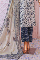 Bin Saeed Stitched 3 Piece Exclusive Printed Lawn Vol-05 Collection'2025-SM-1921-White