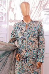 Bin Saeed Stitched 3 Piece Exclusive Printed Lawn Vol-05 Collection'2025-SM-1925-Skin