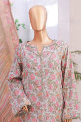 Bin Saeed Stitched 3 Piece Exclusive Printed Lawn Vol-06 Suit-SM-1989-Pista