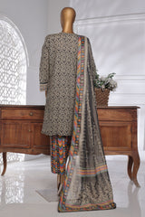 Bin Saeed Stitched 3 Piece Exc Chikankari Lawn Collection'2025-SM-2134-Skin