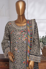 Bin Saeed Stitched 3 Piece Exc Chikankari Lawn Collection'2025-SM-2134-Skin