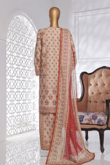 Bin Saeed Stitched 3 Piece Exc Chikankari Lawn Collection'2025-SM-2138-Skin