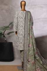 Bin Saeed Stitched 3 Piece Luxury Front Open Cutwork Vol-03 Collection'2025-SM-2158-Pista
