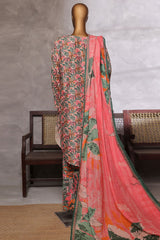 Bin Saeed Stitched 3 Piece Luxury Front Open Cutwork Vol-03 Collection'2025-SM-2160-Multi