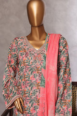 Bin Saeed Stitched 3 Piece Luxury Front Open Cutwork Vol-03 Collection'2025-SM-2160-Multi