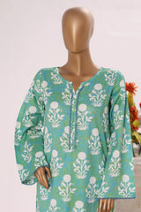 Bin Saeed Stitched 2 Piece Exclusive Printed Cotton Collection'2025-SM-2497-Ferozi