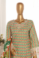 Bin Saeed Stitched 3 Piece Exclusive Lawn Frock Vol-01 Collection-SM-616-Multi