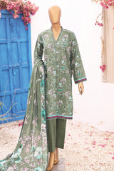 Bin Saeed Stitched 3 Piece Printed Lawn Vol-10 Collection'2024-SM-796-Pista