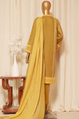 Bin Saeed Stitched 3 Piece Printed Lawn Collection'2023-SMLF-0216-Mustrad