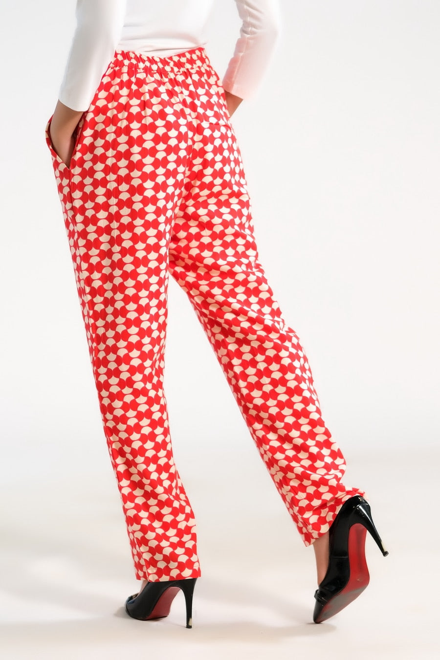 Sprinkles Stitched 1 Piece Summer Bottoms Women Collection'2025-Citrus Crop Straight Pant
