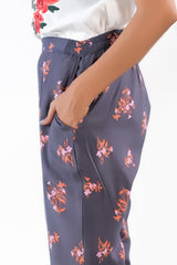 Sprinkles Stitched 1 Piece Summer Bottoms Women Collection'2025-Heather Grey Straight Pant