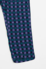 Sprinkles Stitched 1 Piece Summer Bottoms Women Collection'2025-Indigo Gingham Straight Pant Front Button