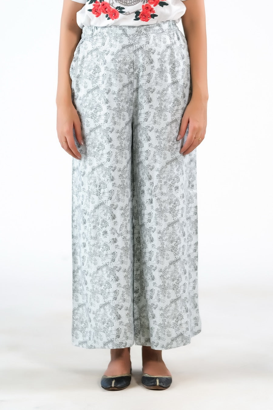 Sprinkles Stitched 1 Piece Summer Bottoms Women Collection'2025-Alover Art Work Wide Leg Pant