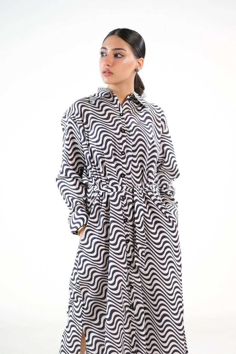 Sprinkles Stitched 1 Piece Summer Shirts Women Collection'2025-Illusion - Cambric