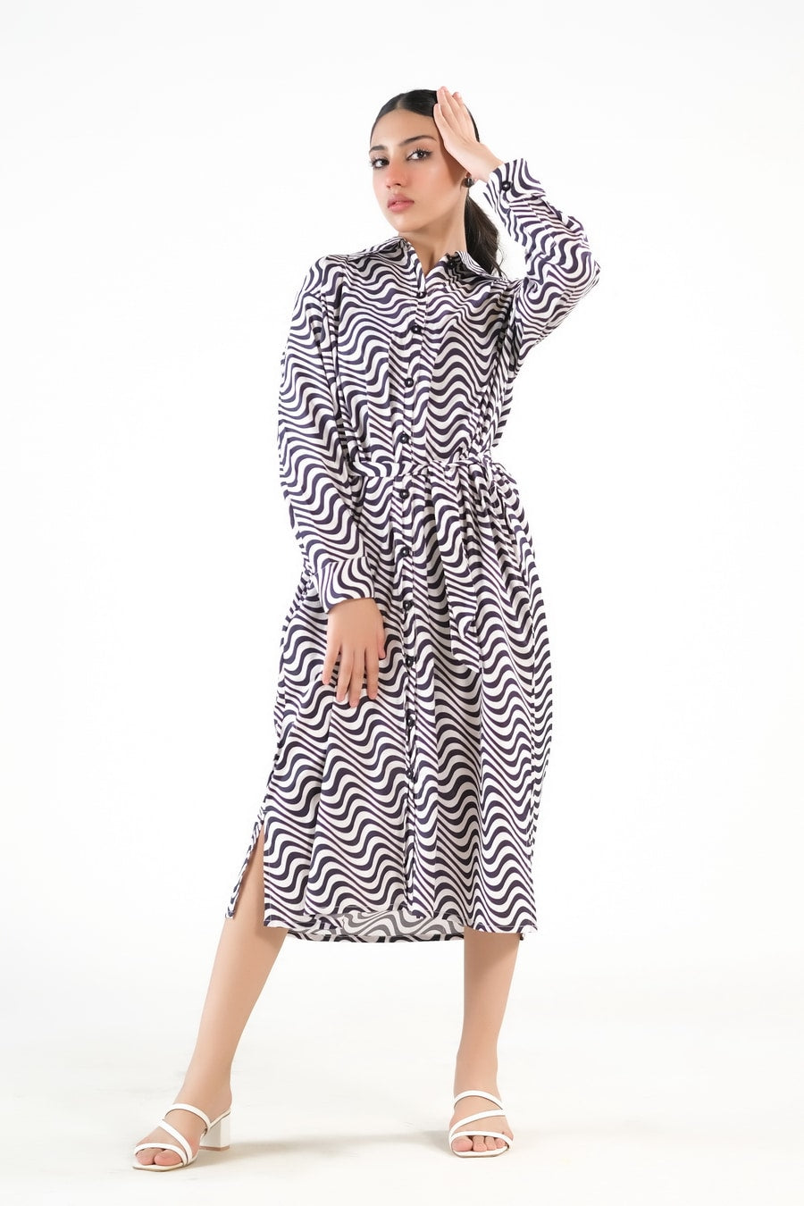 Sprinkles Stitched 1 Piece Summer Shirts Women Collection'2025-Illusion - Cambric