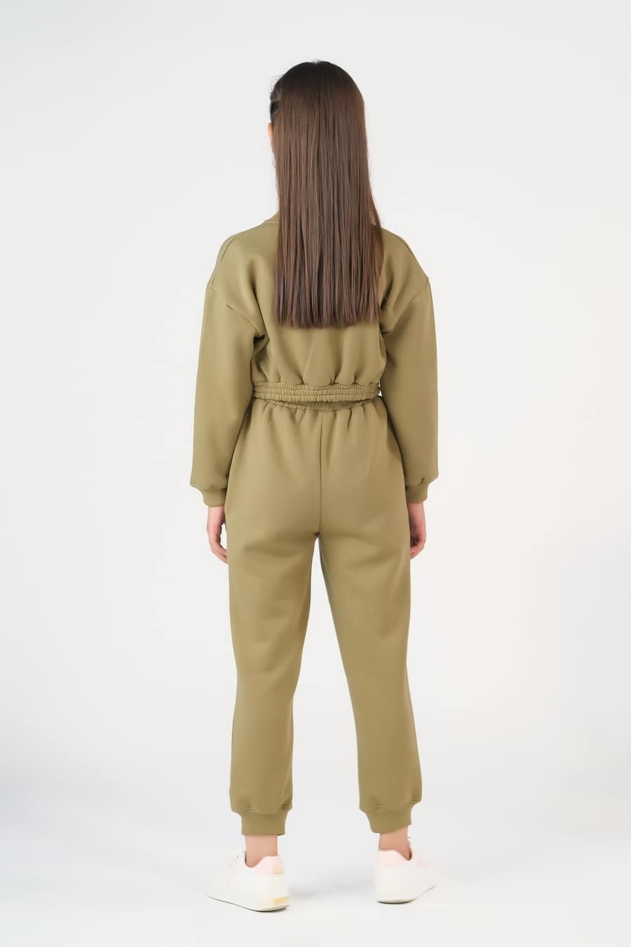 Sprinkles Stitched 2 Piece Winter Co Ord Sets Kids Collection'2025-Crop Jacket With Jogger Pant - Mint Green