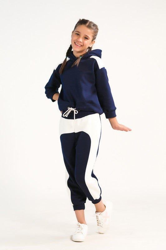 Sprinkles Stitched 2 Piece Winter Co Ord Sets Kids Collection'2025-Cozy Cloud Set - Navy