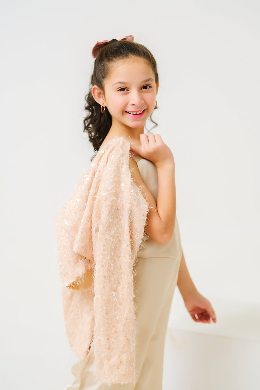 Sprinkles Stitched 2 Piece Formals Jumpsuit Kids Collection'2025-Chic Sparkle Ensemble Jumpsuit with Bolero Jacket
