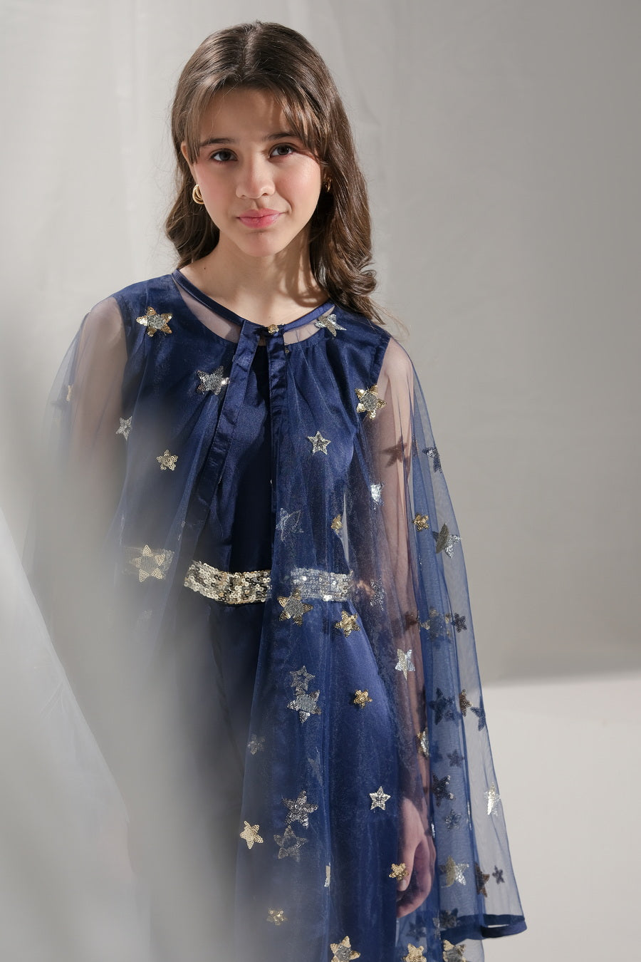 Sprinkles Stitched 2 Piece Formals Jumpsuit Kids Collection'2025-Sitara - 2 pcs Jumpsuit  Long Cape