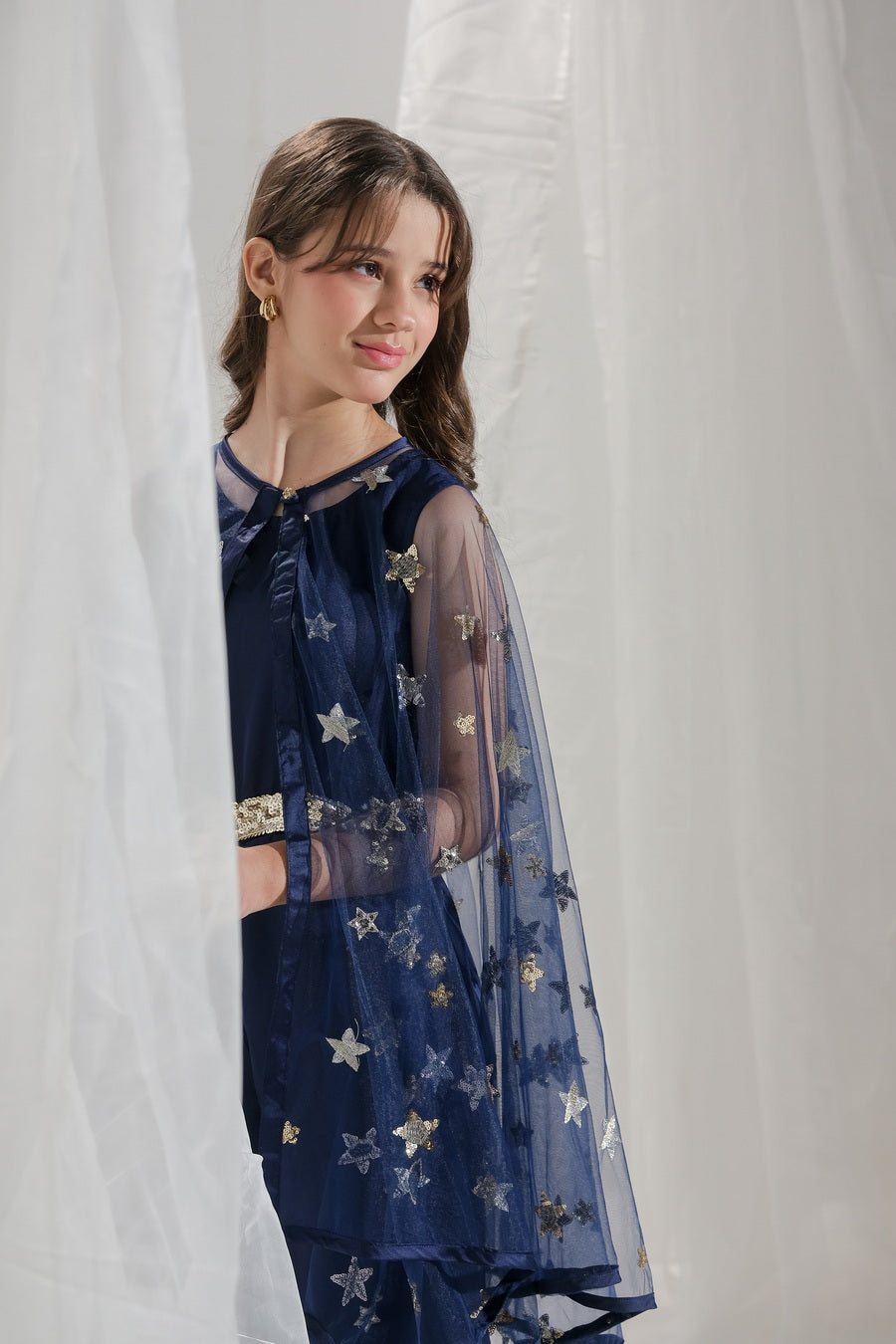 Sprinkles Stitched 2 Piece Formals Jumpsuit Kids Collection'2025-Sitara - 2 pcs Jumpsuit  Long Cape
