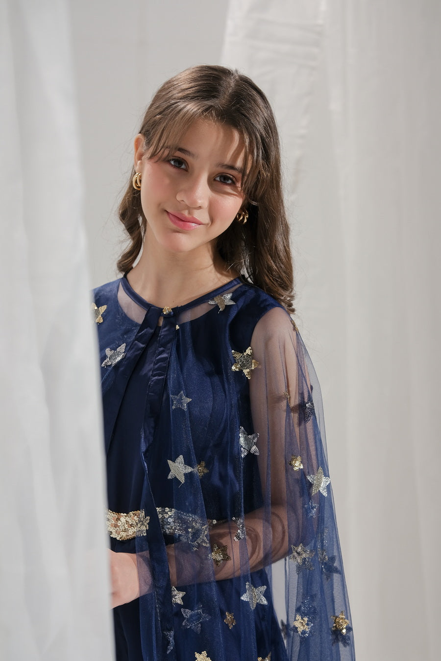 Sprinkles Stitched 2 Piece Formals Jumpsuit Kids Collection'2025-Sitara - 2 pcs Jumpsuit  Long Cape