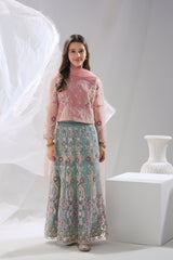 Sprinkles Stitched 3 Piece Formals Festive Kids Collection'2025-Sahar - 3pcs Embroidered Sharara Set