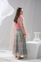 Sprinkles Stitched 3 Piece Formals Festive Kids Collection'2025-Sahar - 3pcs Embroidered Sharara Set