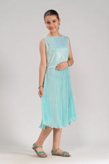 Sprinkles Stitched 1 Piece Formals Festive Kids Collection'2025-Aqua Glimmer