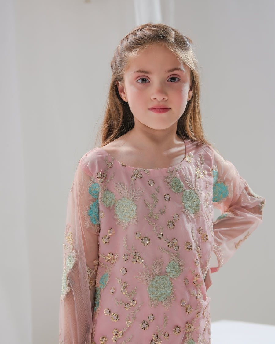 Sprinkles Stitched 3 Piece Formals Festive Kids Collection'2025-Aiza - 3-Piece Embroidered Set