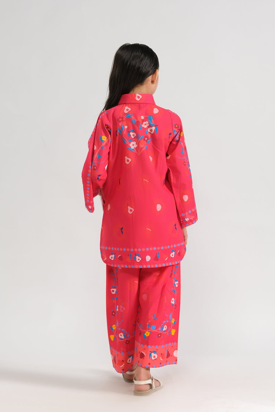 Sprinkles Stitched 2 Piece Summer Co Ord Sets Kids Collection'2025-Pink Fiesta - 2pcs