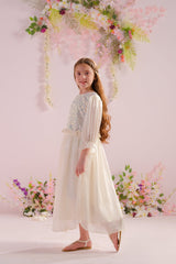 Sprinkles Stitched 1 Piece Formals Festive Kids Collection'2025-Ivory - 1pc