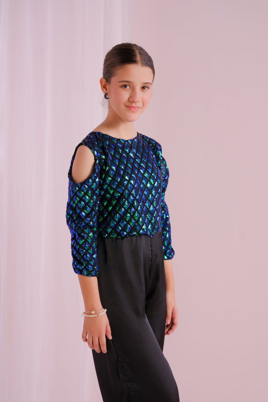 Sprinkles Stitched 1 Piece Formals Jumpsuit Kids Collection'2025-Midnight Gleam Jumpsuit