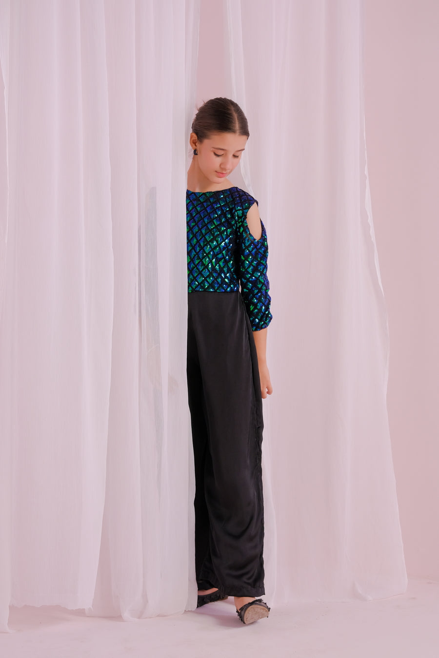 Sprinkles Stitched 1 Piece Formals Jumpsuit Kids Collection'2025-Midnight Gleam Jumpsuit