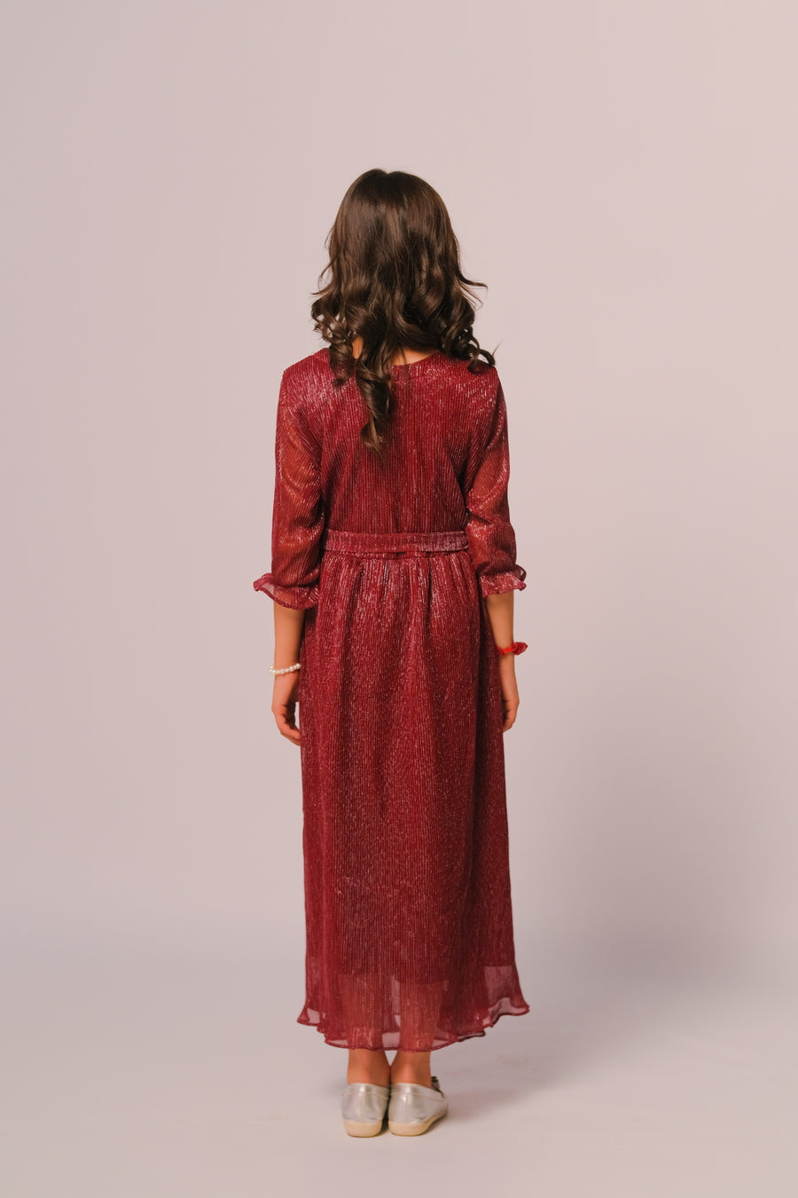 Sprinkles Stitched 1 Piece Formals Festive Kids Collection'2025-Cherry - 1pc