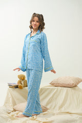 Sprinkles Stitched 2 Piece Winter Night Suit Kids Collection'2025-Daisy Dusk Charm - Night Suit - 2pcs