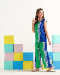 Sprinkles Stitched 2 Piece Summer Co Ord Sets Kids Collection'2025-Mint Mosaic Muse - 2pcs
