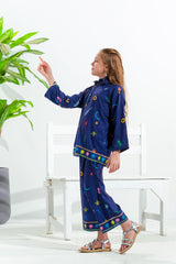 Sprinkles Stitched 2 Piece Summer Co Ord Sets Kids Collection'2025-Galaxy Scribbles - 2pcs