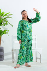 Sprinkles Stitched 2 Piece Summer Co Ord Sets Kids Collection'2025-Leafy Whimsy - 2pcs