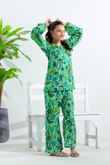 Sprinkles Stitched 2 Piece Summer Co Ord Sets Kids Collection'2025-Leafy Whimsy - 2pcs