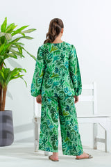 Sprinkles Stitched 2 Piece Summer Co Ord Sets Kids Collection'2025-Leafy Whimsy - 2pcs