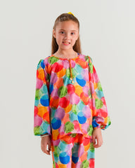 Sprinkles Stitched 2 Piece Summer Co Ord Sets Kids Collection'2025-Rainbow Orbit - 2pcs