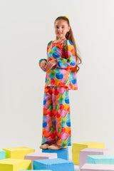 Sprinkles Stitched 2 Piece Summer Co Ord Sets Kids Collection'2025-Rainbow Orbit - 2pcs