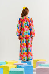 Sprinkles Stitched 2 Piece Summer Co Ord Sets Kids Collection'2025-Rainbow Orbit - 2pcs