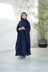 Sprinkles Stitched Abaya With Stole -Midnight Drape